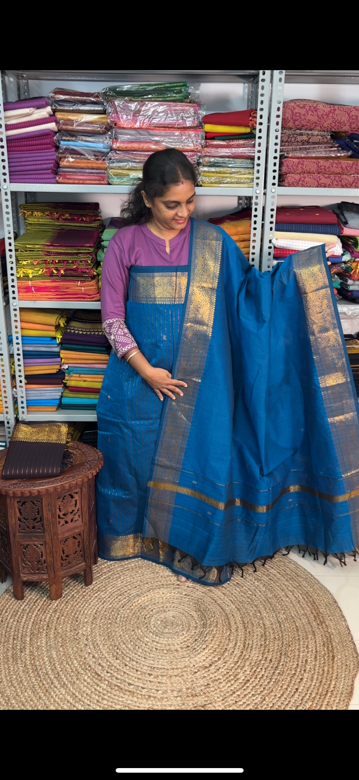 Tharagai special edition - peacock blue