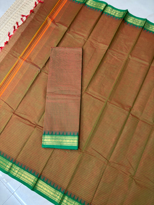 Anjana- dual tone green with brown