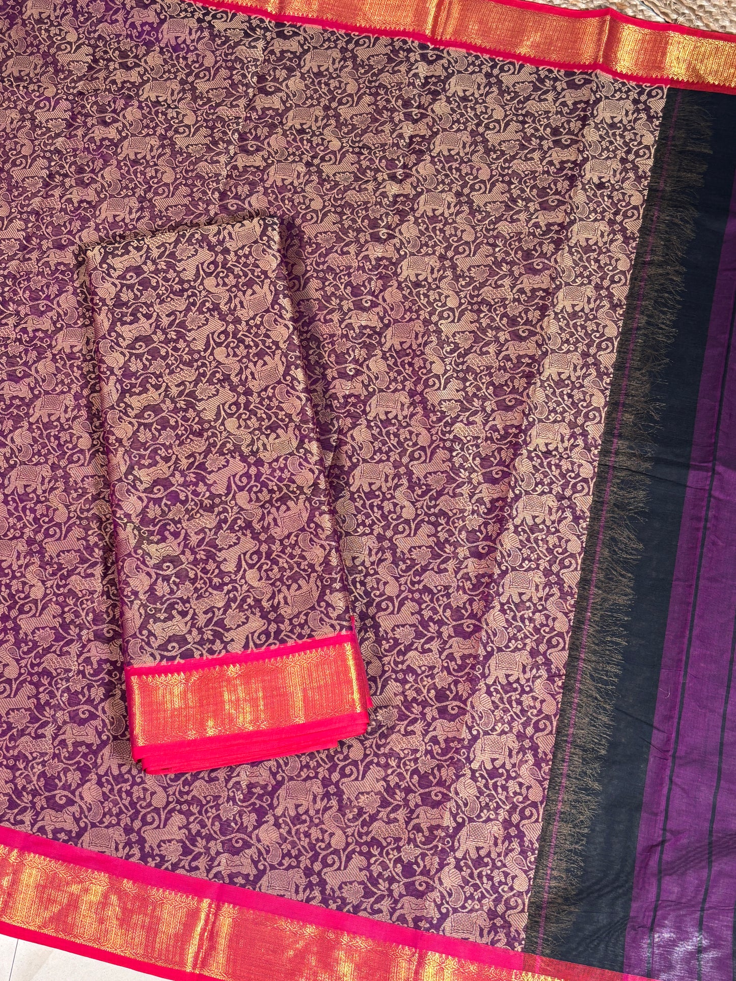 Aaranya - purple weaved