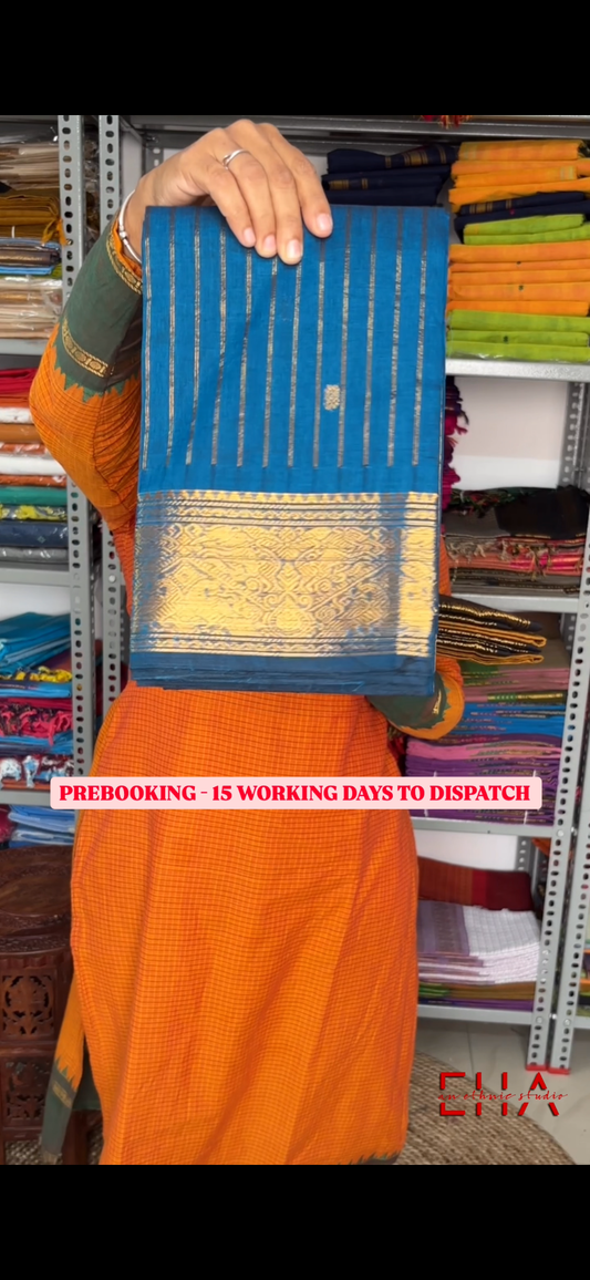 Tharagai- special edition peacock blue