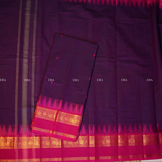 Uthraa kanchi cotton-purple
