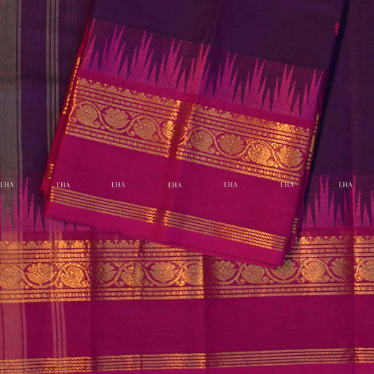 Uthraa kanchi cotton-purple
