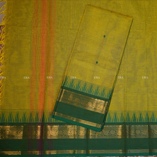 Uthraa kanchi cotton - lime green