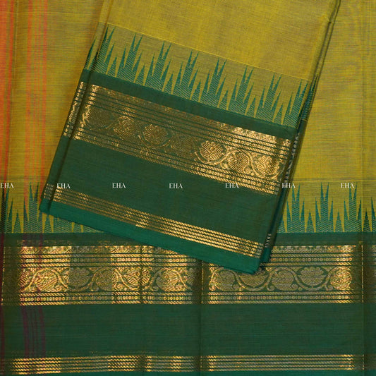 Uthraa kanchi cotton - lime green