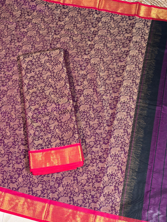 Aaranya - purple weaved