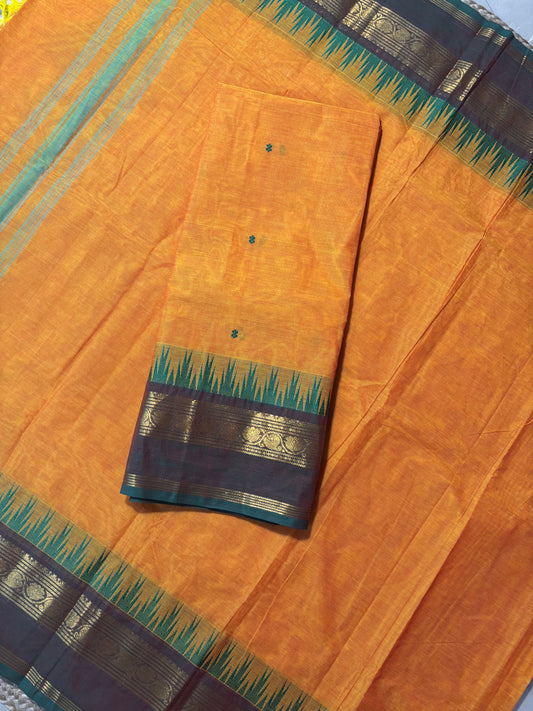 Uthraa kanchi cotton - yellow
