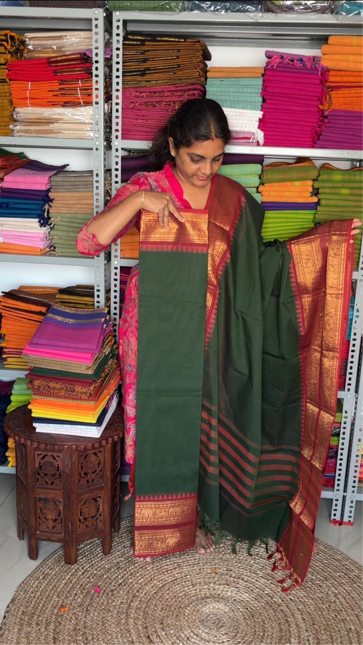 Sakthi - Budget Kanchi (Green Shades)